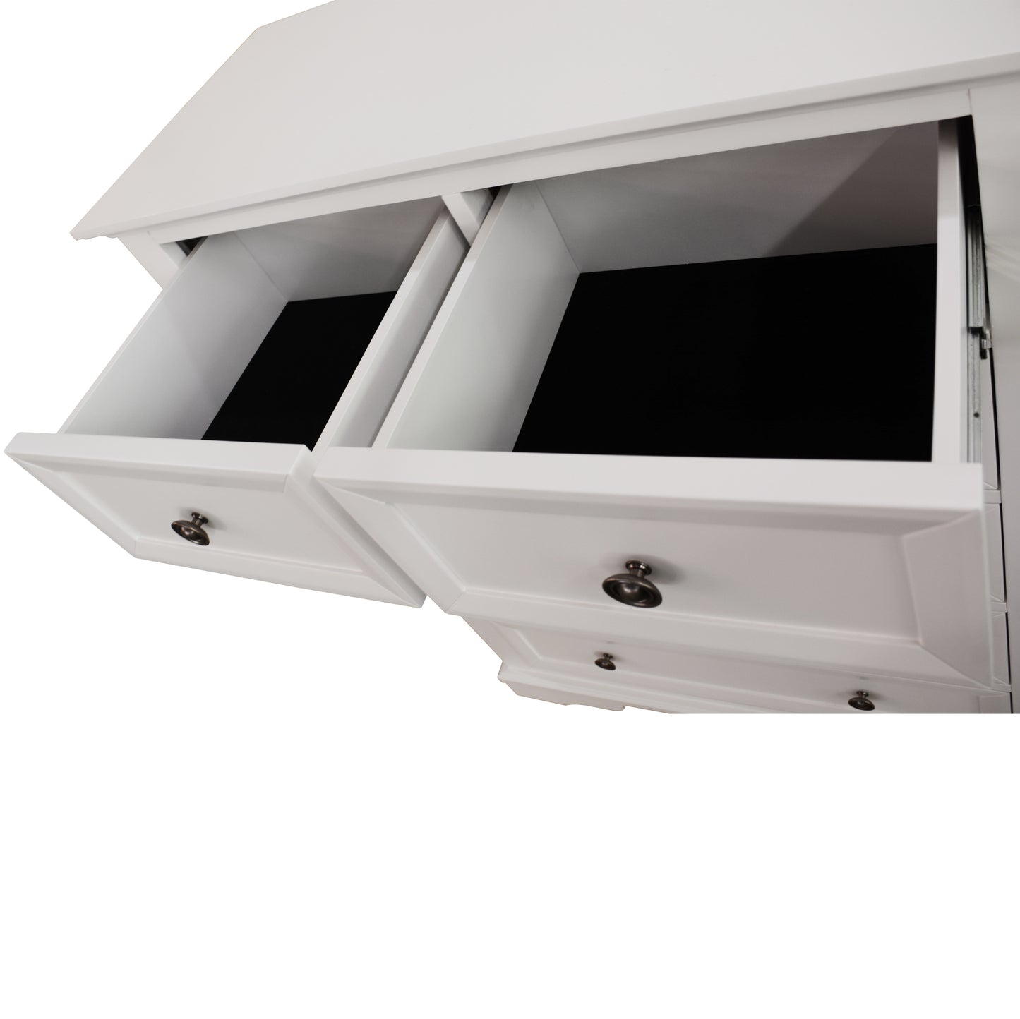 Celosia Tallboy 6 Chest of Drawers Solid Acacia Wood Bed Storage Cabinet - White - Cosy Abode
