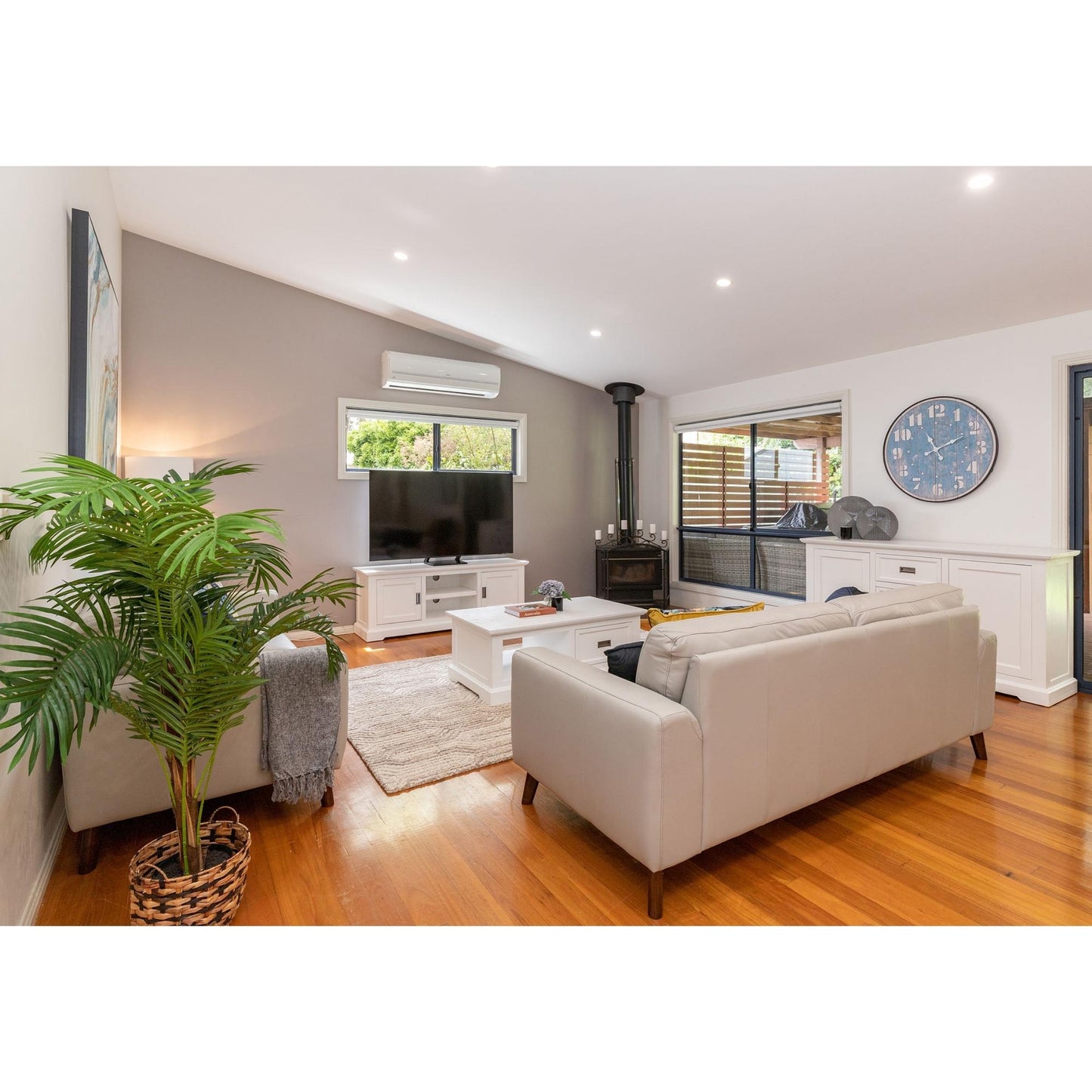 Downy Genuine Leather Sofa 3 Seater Upholstered Lounge Couch - Tangerine - Cosy Abode