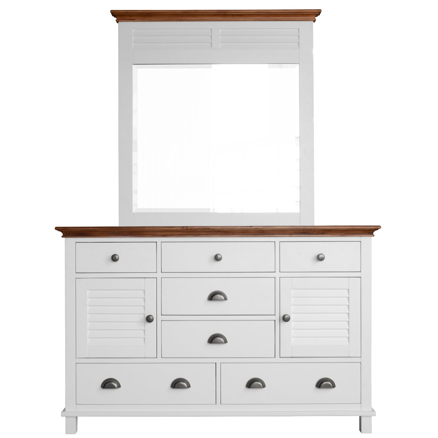 Virginia Bedside Dresser 3pc Bedroom Set Drawers Nightstand Storage Cabinet -WHT - Cosy Abode