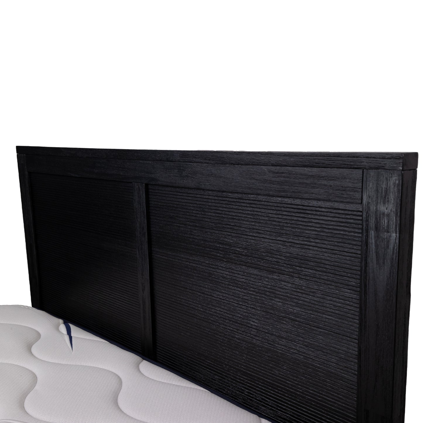 Tofino Bed Frame King Size Timber Mattress Base With Storage Drawers - Black - Cosy Abode