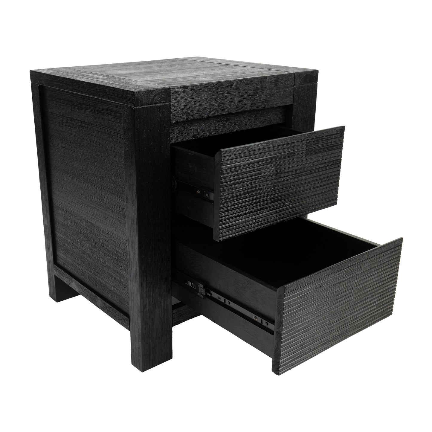 Tofino 5pc Queen Bed Suite Bedside Dresser Bedroom Furniture Package - Black - Cosy Abode