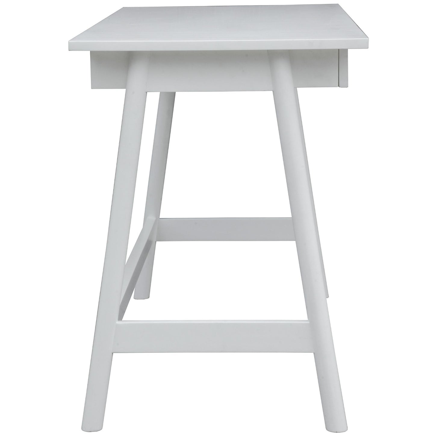 Mindil Office Desk Student Study Table Solid Wooden Timber Frame - White - Cosy Abode