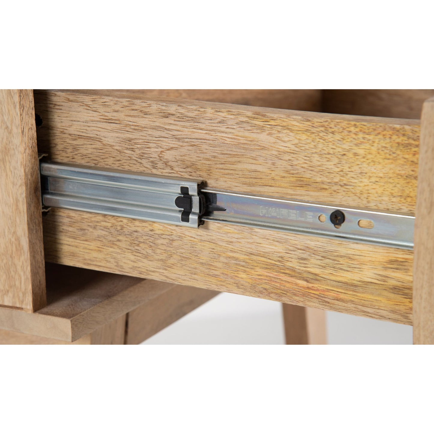 Olearia Bedside Table 1 Drawer Storage Cabinet Solid Mango Wood Rattan Natural - Cosy Abode