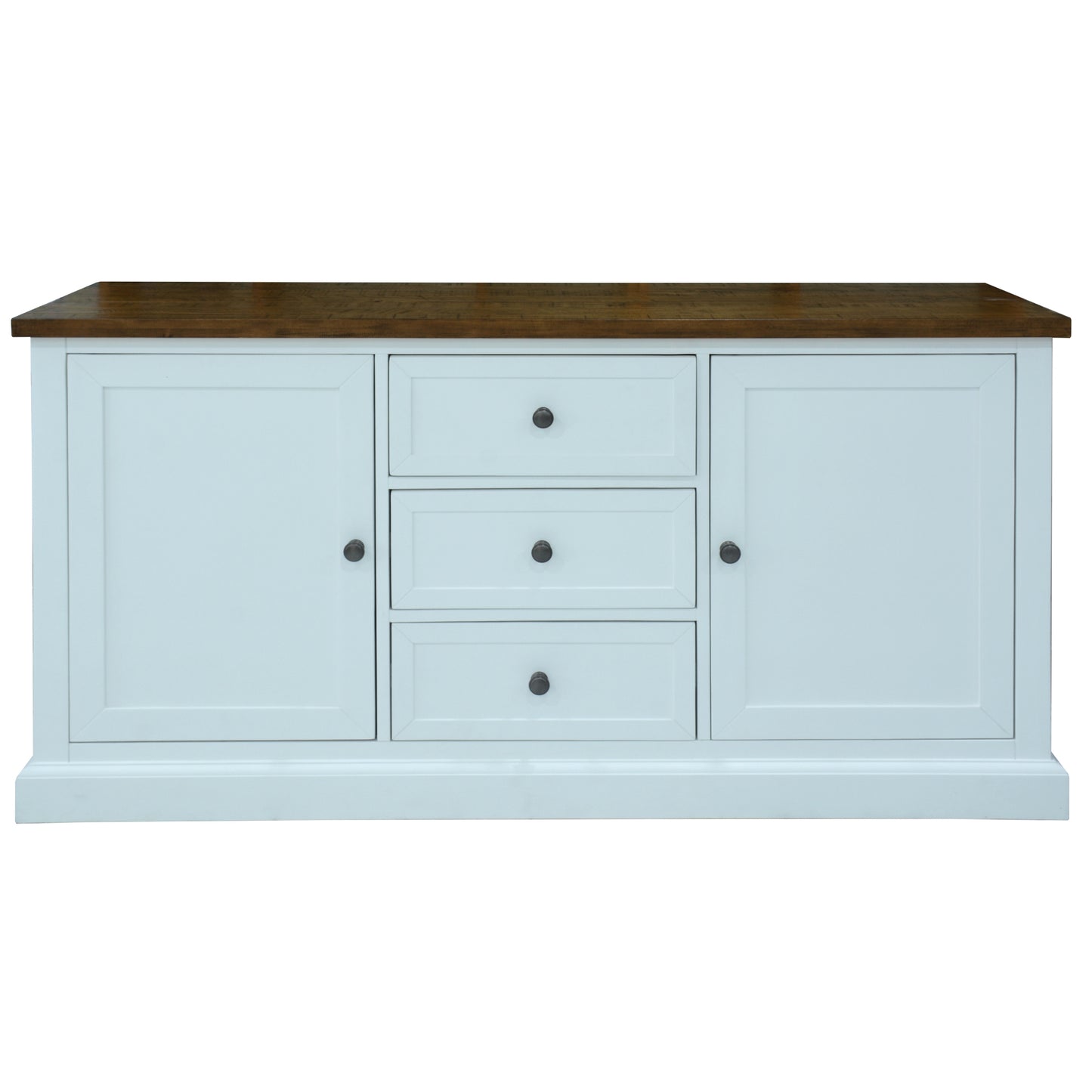 Norah Buffet Table 165cm 3 Door 3 Drawer Solid Acacia Timber Wood - Cosy Abode