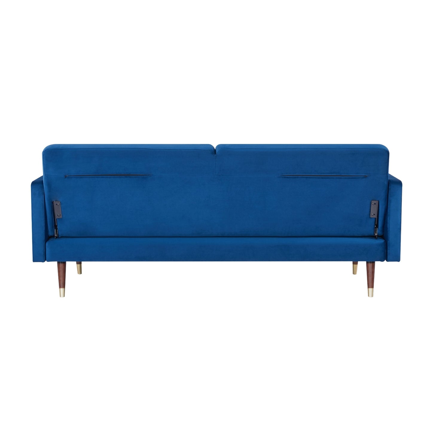 Livia 3 Seater Sofa Bed Fabric Uplholstered Lounge Couch - Dark Blue - Cosy Abode