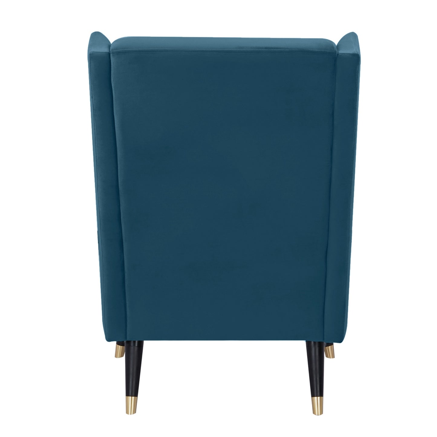 Sylvia Set of 2 Accent Sofa Arm Chair Fabric Uplholstered Lounge Couch - Navy - Cosy Abode