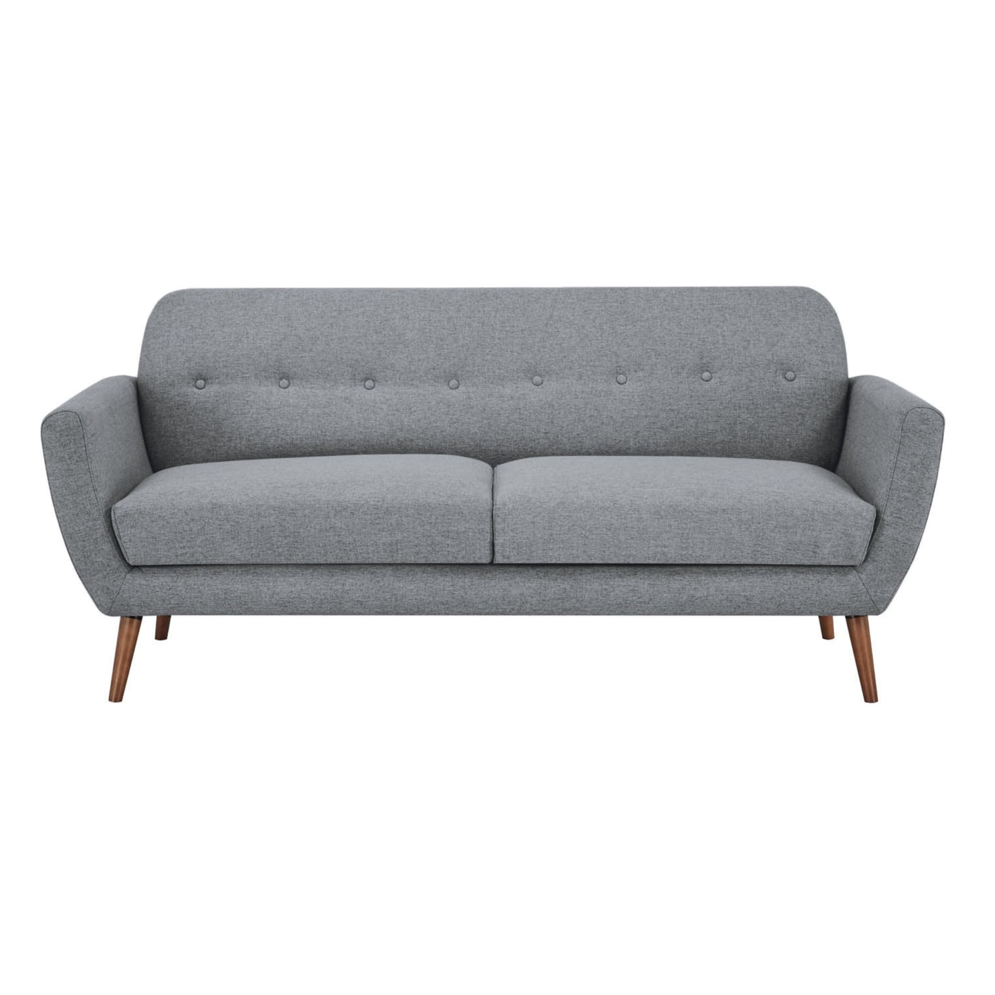 Lilliana 3 Seater Sofa Fabric Uplholstered Lounge Couch - Light Grey - Cosy Abode