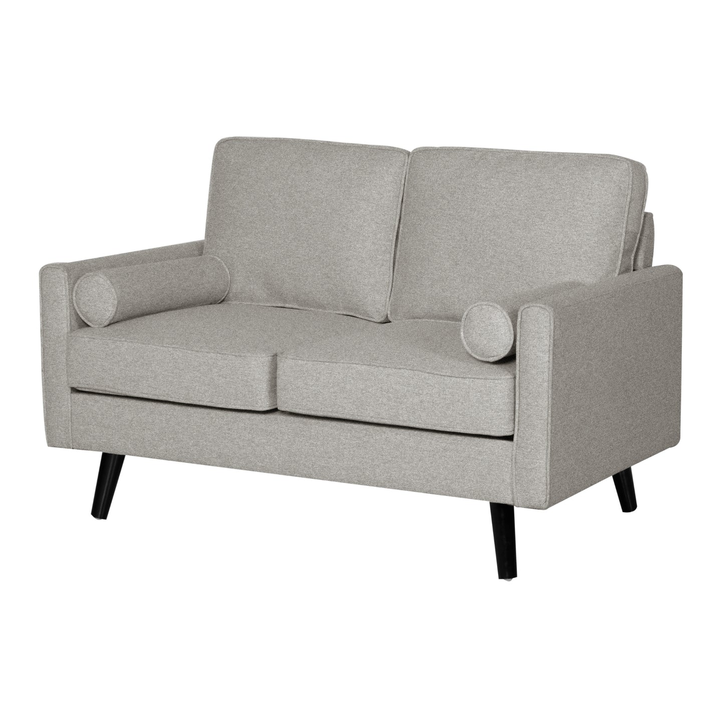 Lexi 2 Seater Sofa Fabric Uplholstered Lounge Couch - Light Grey - Cosy Abode