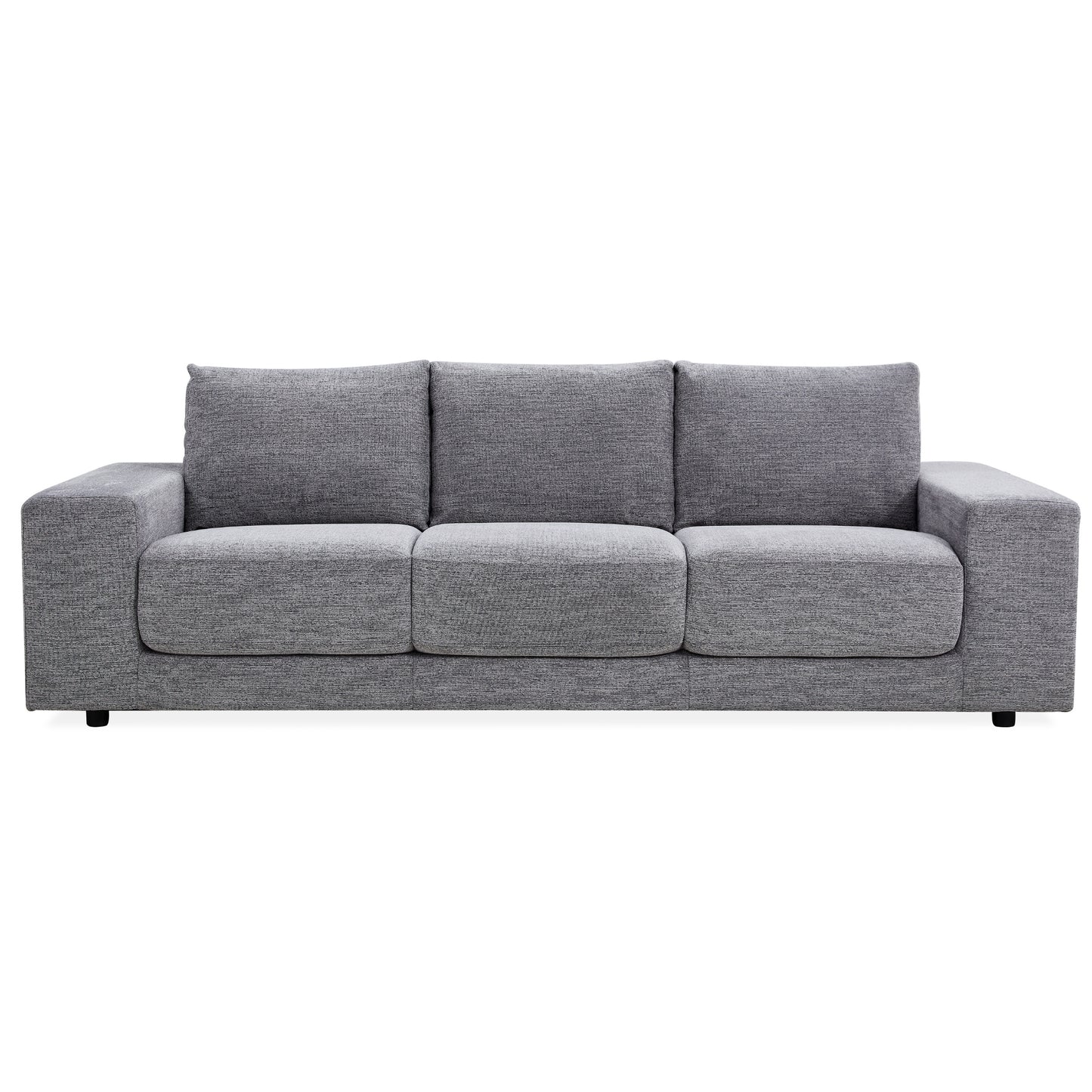 Eliana 4 + 3 Seater Sofa Fabric Uplholstered Lounge Couch - Fog - Cosy Abode