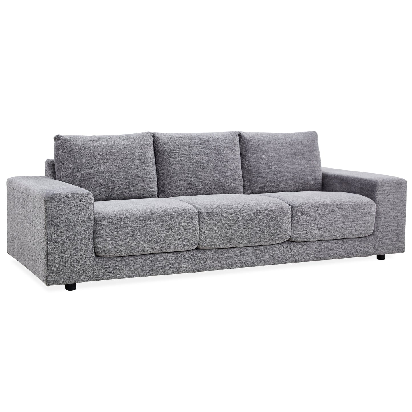 Eliana 4 + 3 Seater Sofa Fabric Uplholstered Lounge Couch - Fog - Cosy Abode