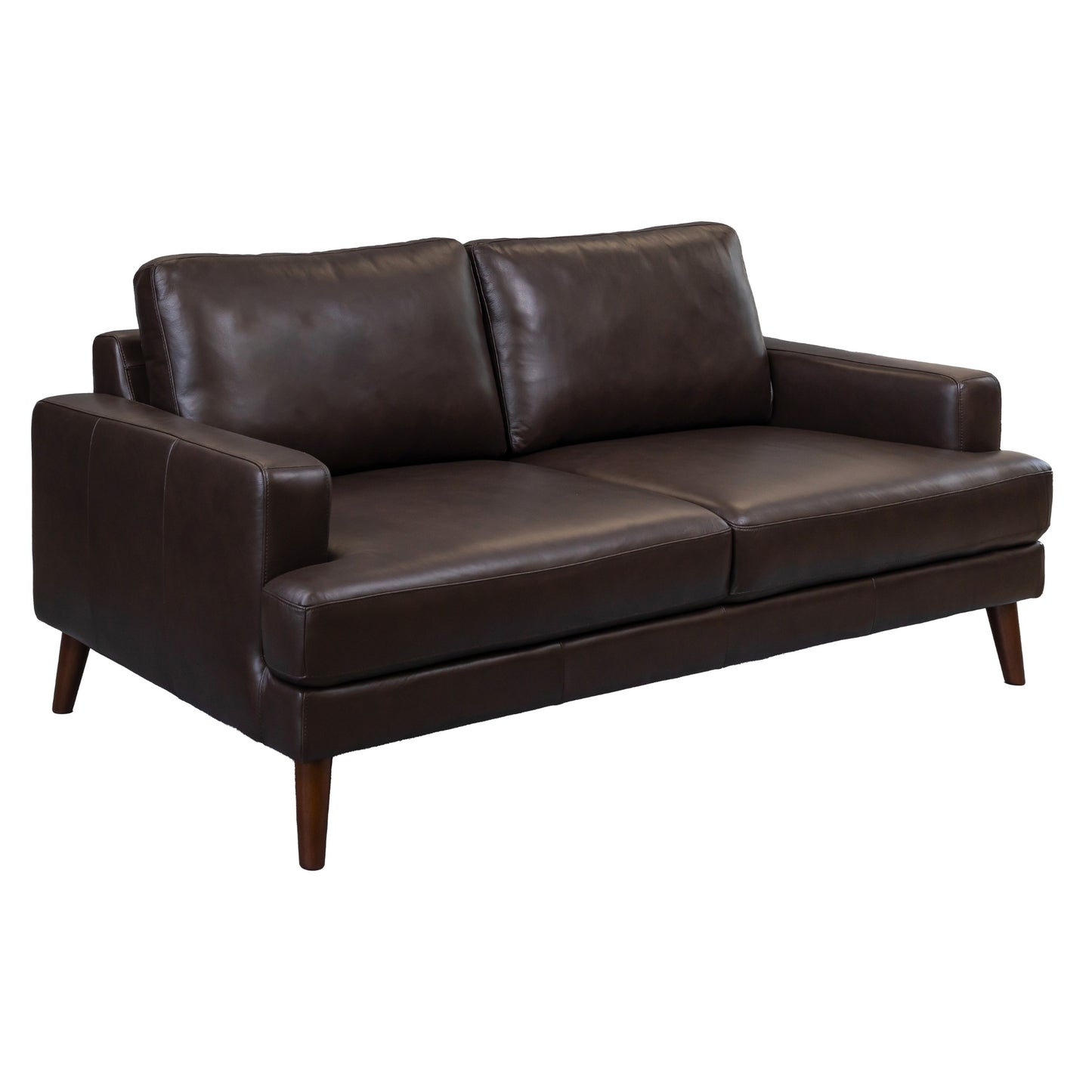 Matilda 2 + 3 Seater Sofa Leather Upholstered Lounge Set - Chocolate - Cosy Abode