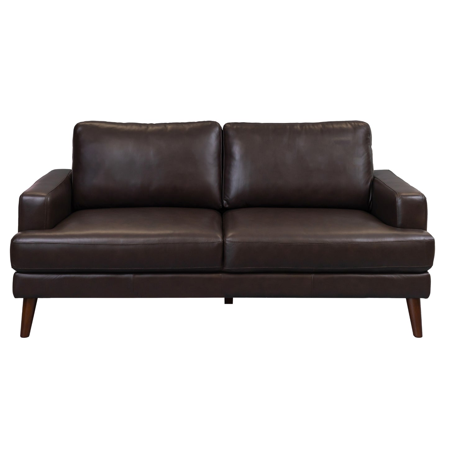 Matilda 2 + 3 Seater Sofa Leather Upholstered Lounge Set - Chocolate - Cosy Abode