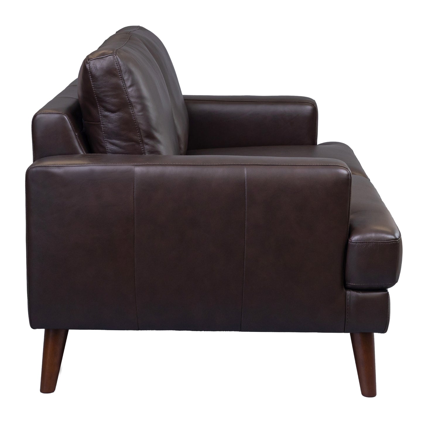 Matilda 2 + 3 Seater Sofa Leather Upholstered Lounge Set - Chocolate - Cosy Abode