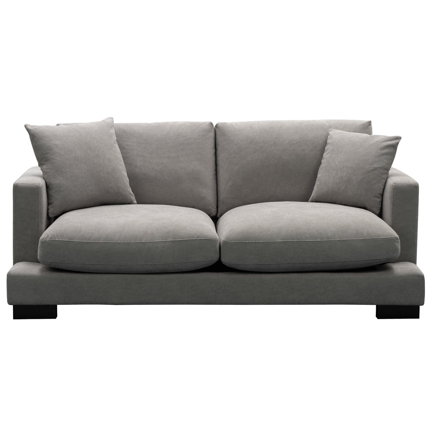 Royalty 3 + 3 Seater Sofa Fabric Uplholstered Left Chaise Lounge Couch - Grey - Cosy Abode