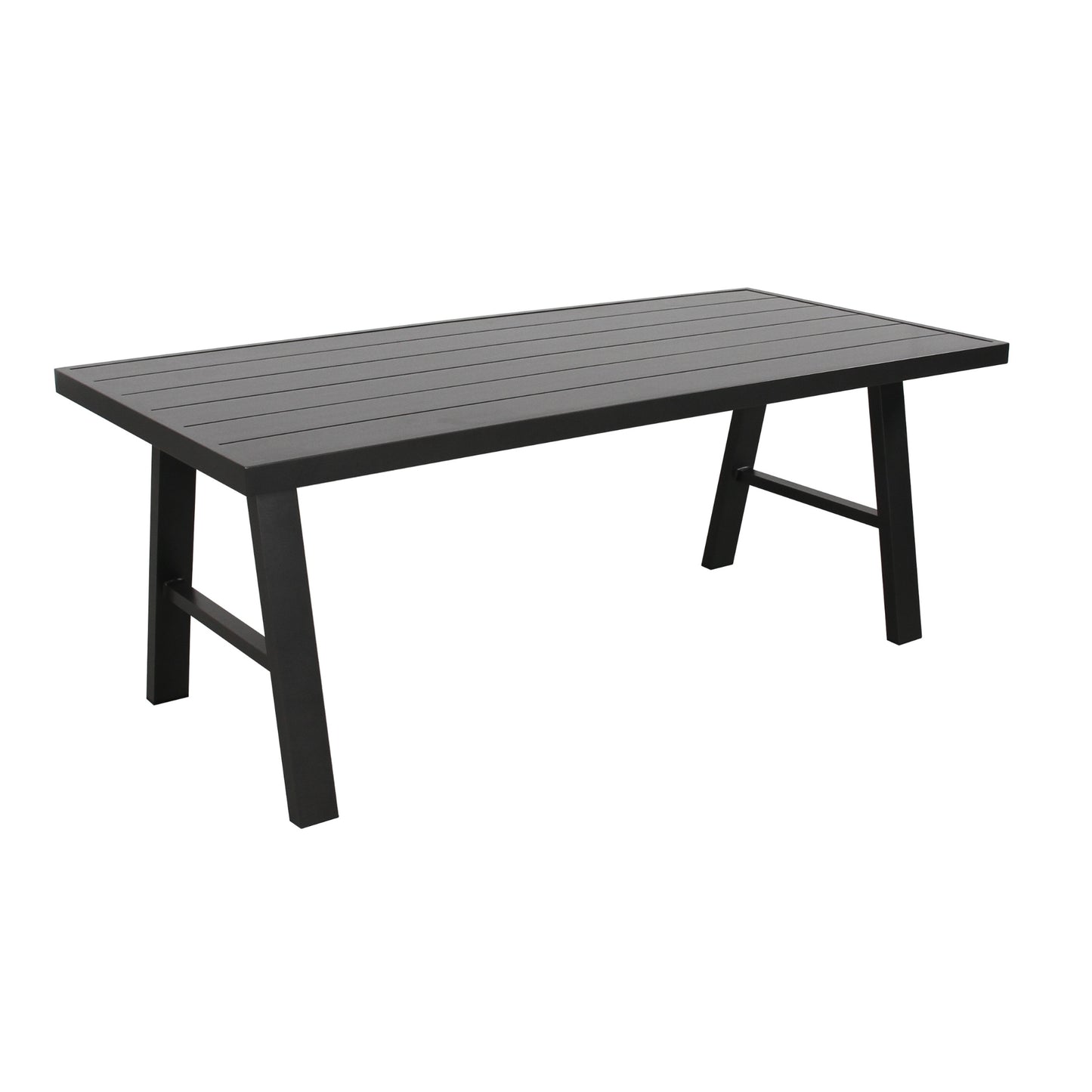 Tiama 3pc 190cm Aluminium Outdoor Dining Table Bench Set - Cosy Abode