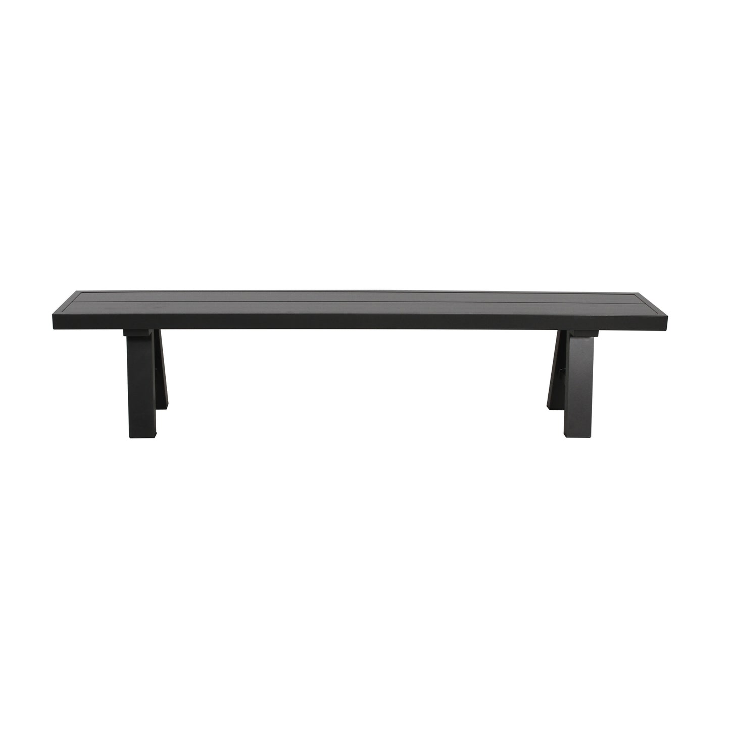 Tiama 3pc 190cm Aluminium Outdoor Dining Table Bench Set - Cosy Abode