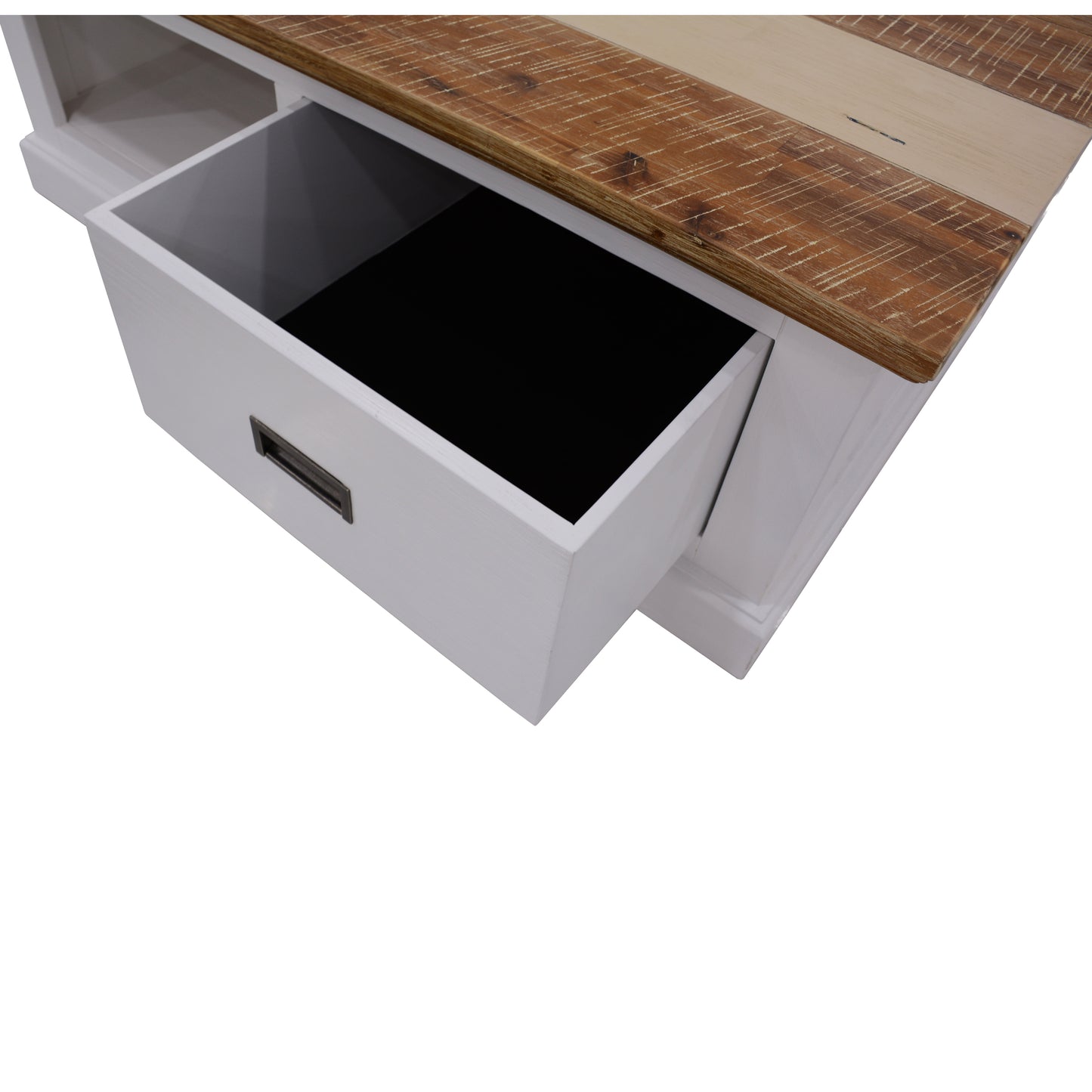 Orville Coffee Table 120cm 1 Drawer Solid Acacia Timber Wood - Multi Color - Cosy Abode