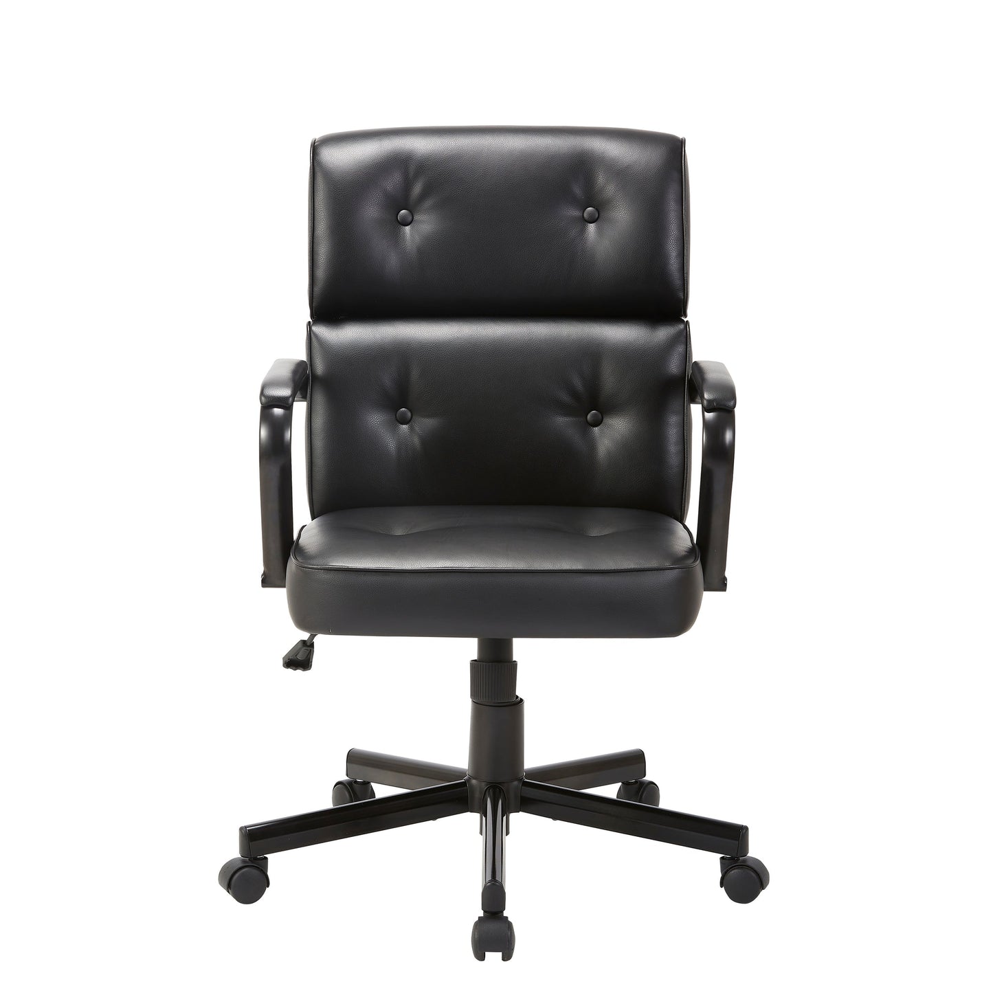 Beverly Home Office Chair In Black PU - Cosy Abode