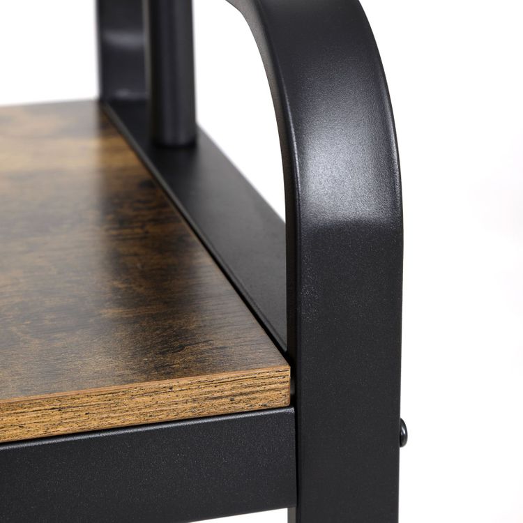 VASAGLE Industrial Coat Rack with Bench for Entryway - Cosy Abode