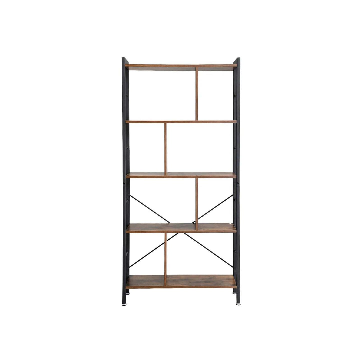 VASAGLE 4 Tier Bookshelf with Compartments - Cosy Abode