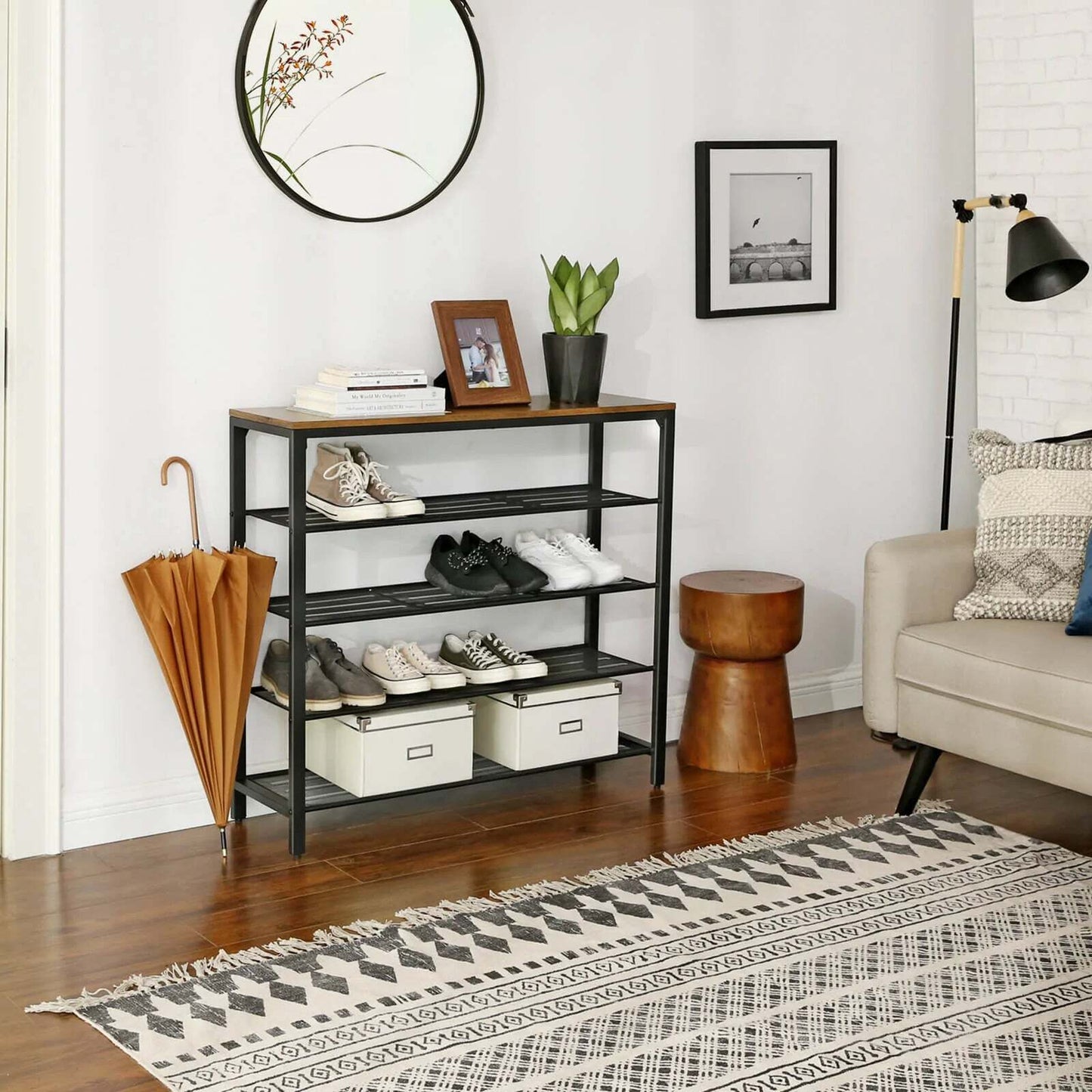 VASAGLE 5 Tier Shoe Bench - Cosy Abode