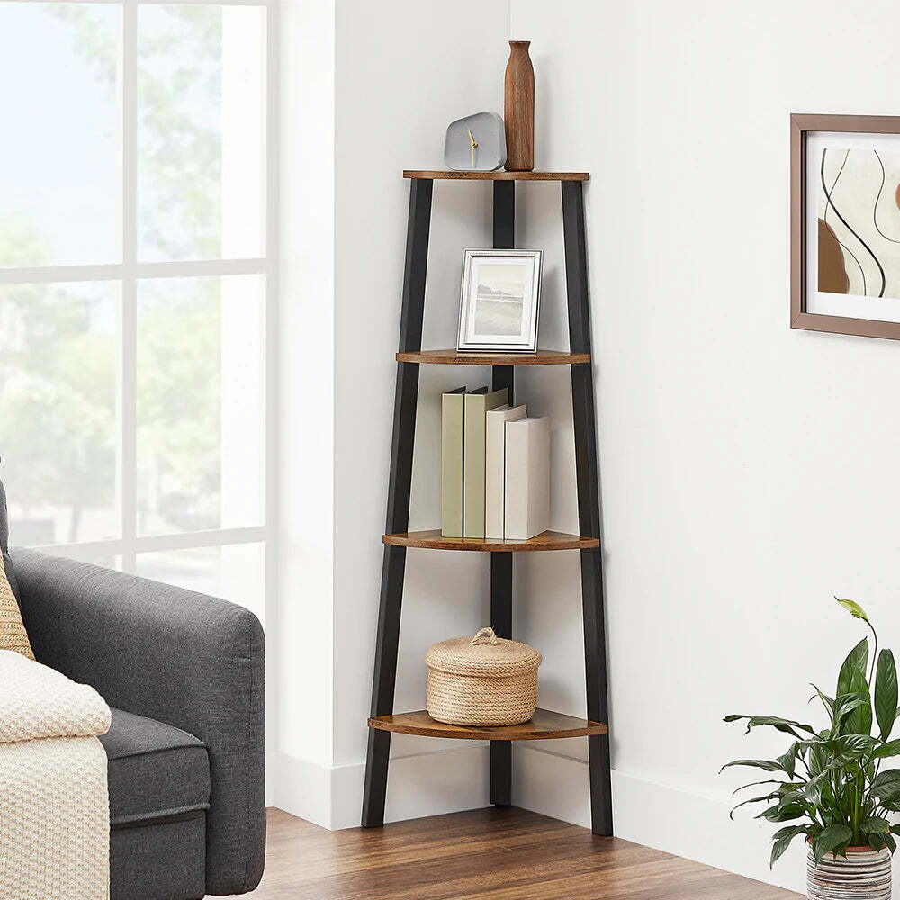 VASAGLE 4 Tier Corner Shelf - Cosy Abode