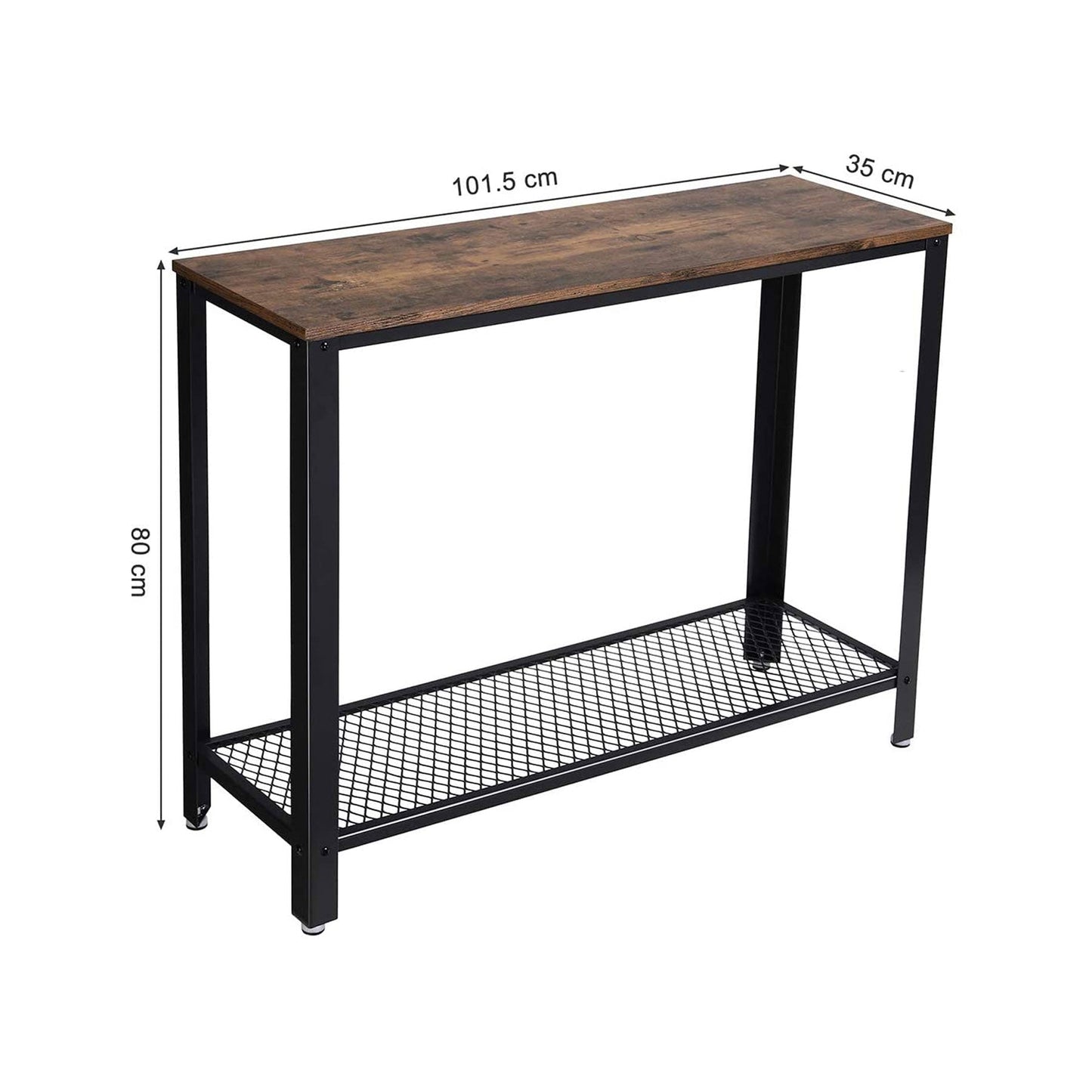 VASAGLE Console Table with Mesh Shelf - Cosy Abode