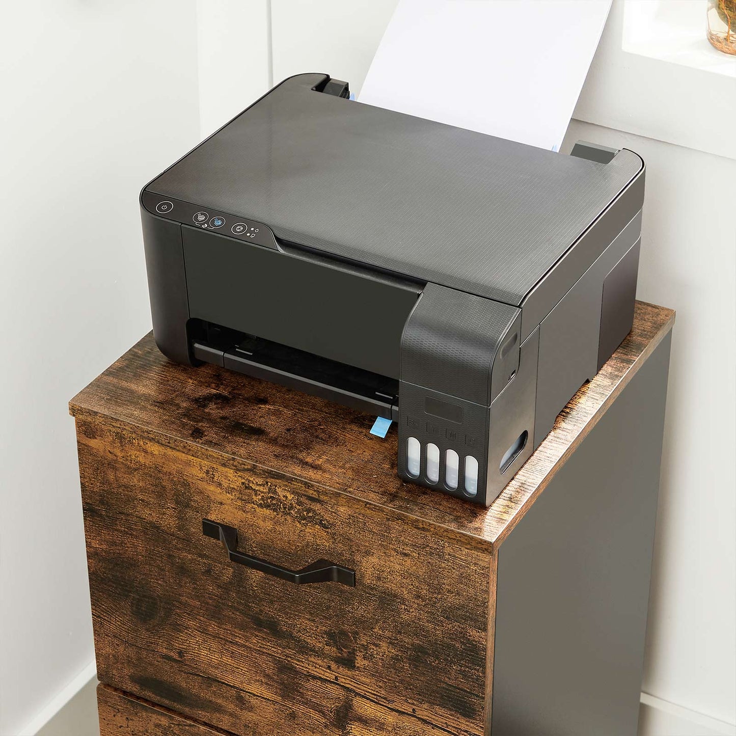 VASAGLE 2 Drawer File Cabinet with Wheels - Cosy Abode