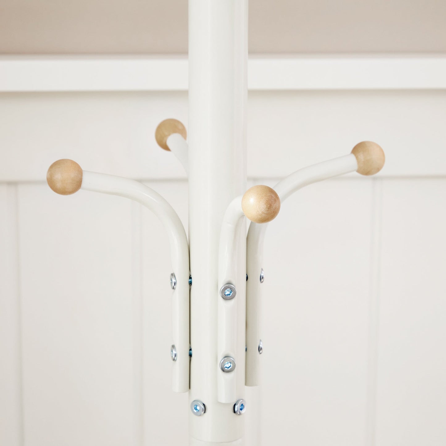 SONGMICS Metal Coat Rack Creamy White - Cosy Abode