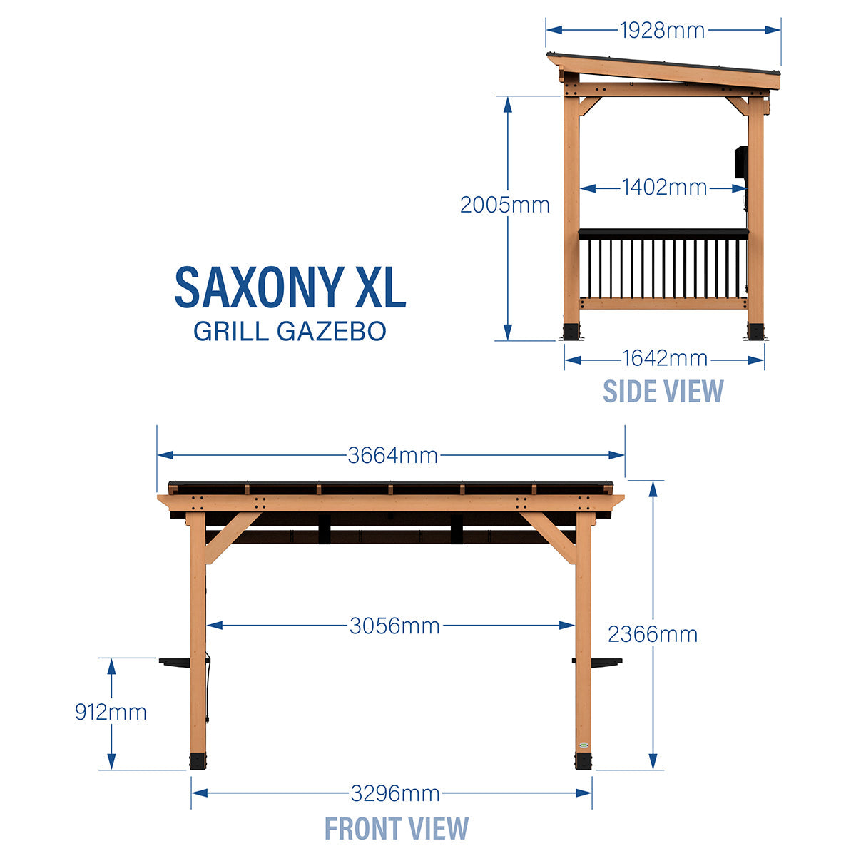 Backyard Discovery Saxony Grill/BBQ XL Gazebo - Cosy Abode