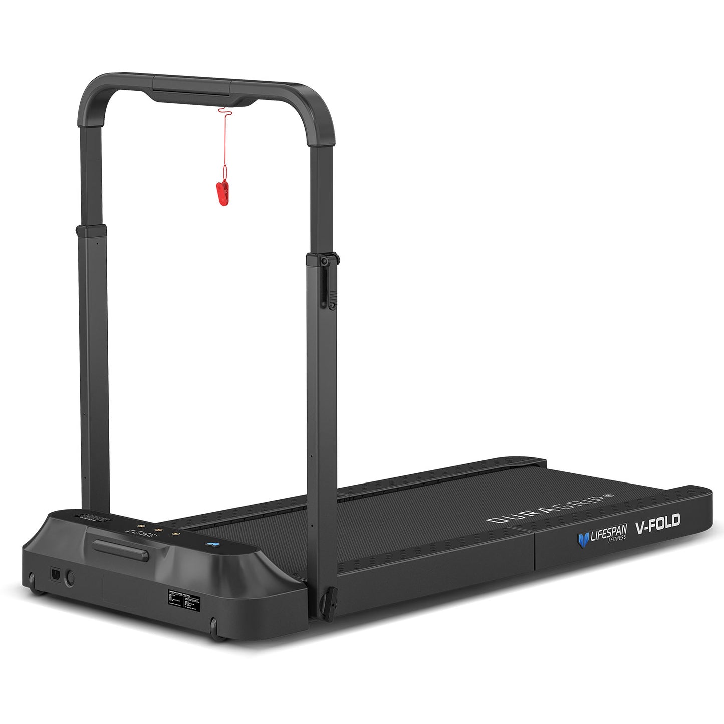 Lifespan Fitness V-FOLD Treadmill with ErgoDesk Automatic Standing Desk 1800mm in White/Black - Cosy Abode