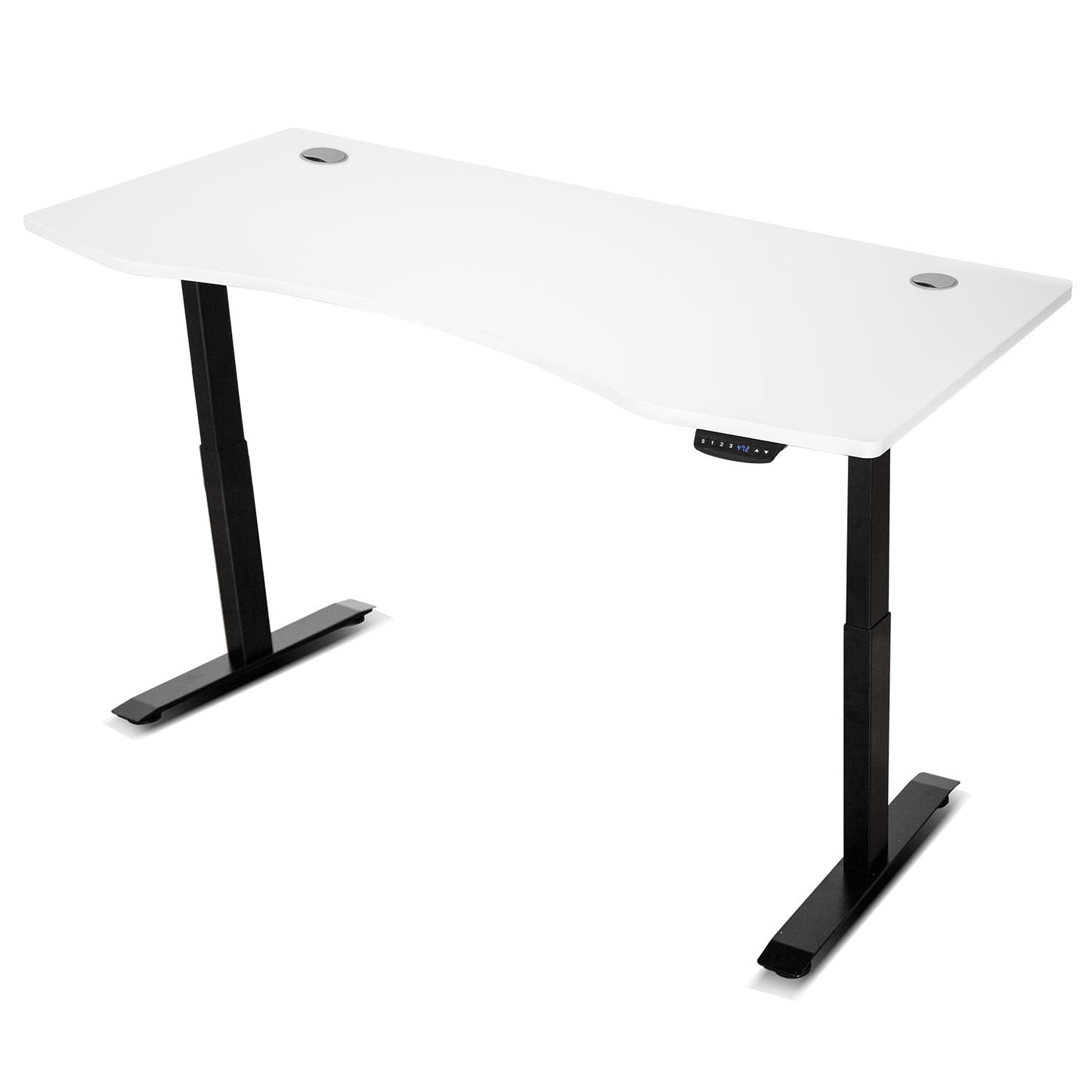 Lifespan Fitness V-FOLD Treadmill with ErgoDesk Automatic Standing Desk 1800mm in White/Black - Cosy Abode
