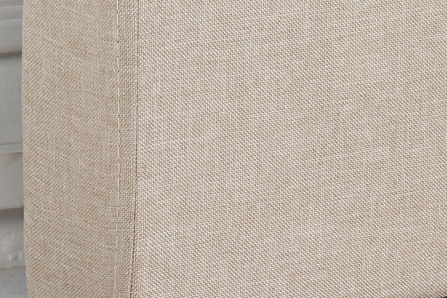Bed Head Queen Beige Headboard Upholstery Fabric Tufted Buttons - Cosy Abode