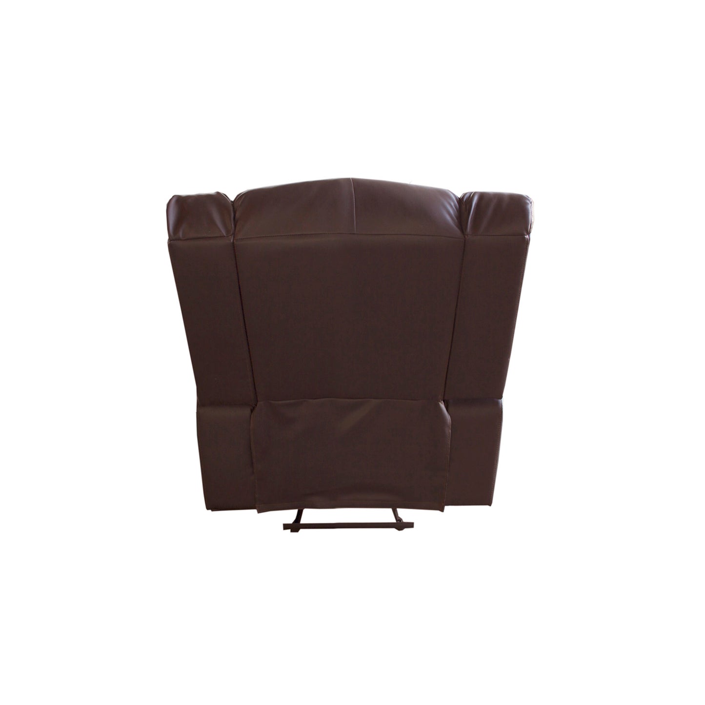 Single Seater Recliner Sofa Chair In Faux Leather Lounge Couch Armchair in Brown - Cosy Abode