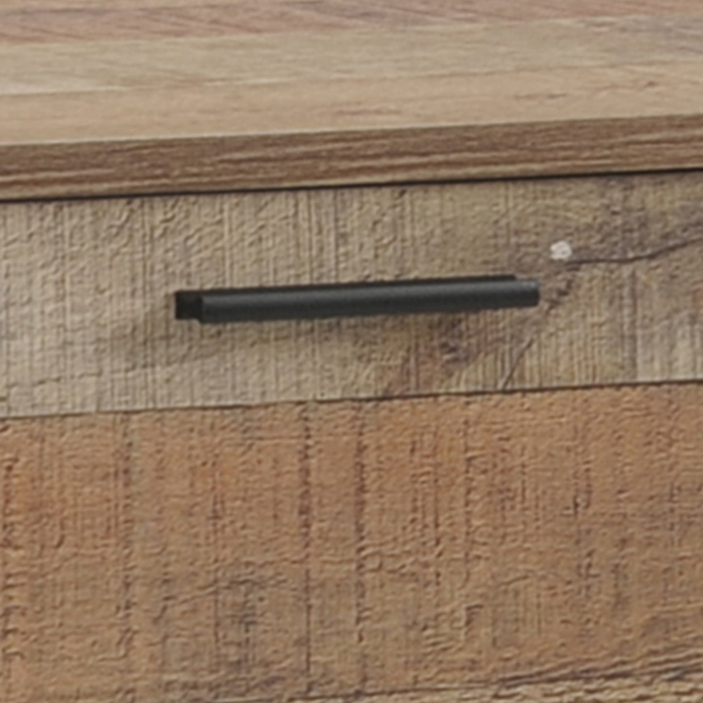 TV Cabinet with 2 Storage Drawers Cabinet Natural Wood Like Particle board Entertainment Unit in Oak colour - Cosy Abode