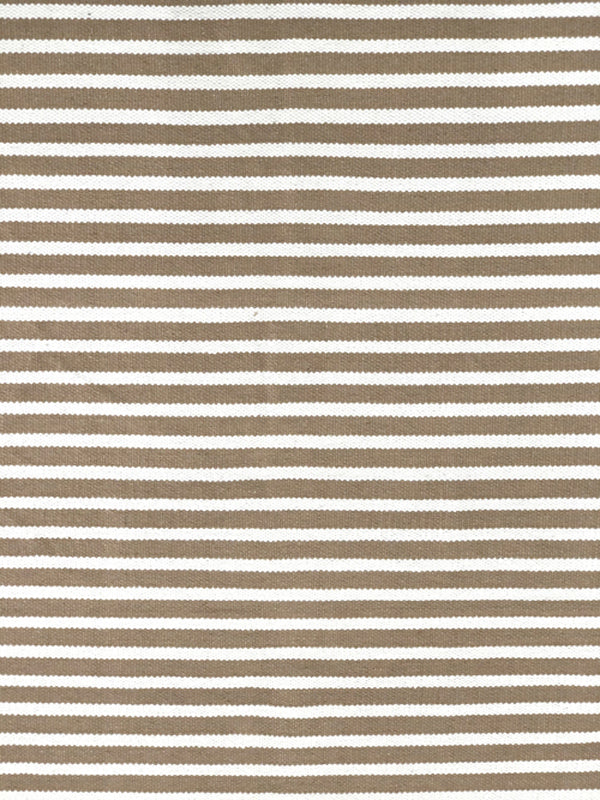 Beige/cream striped cotton kilim rug120x180 cm - Cosy Abode