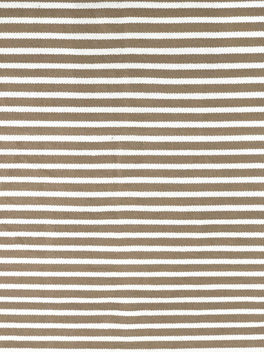 Beige cream striped cotton kilim rug190x250 cm - Cosy Abode