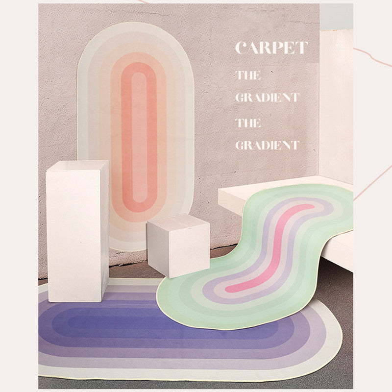 Modern minimalist gradient non-slip carpet rug - Cosy Abode