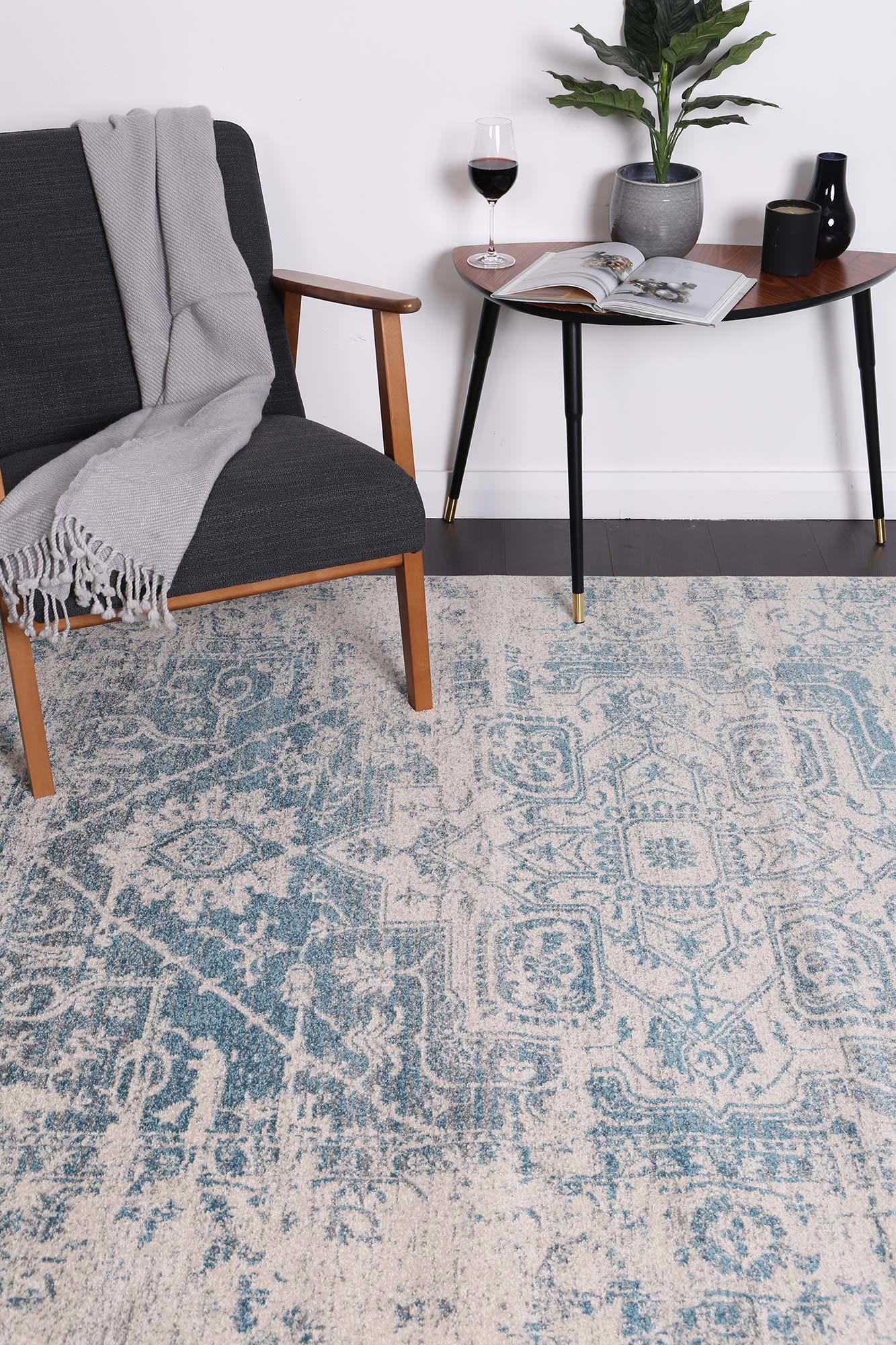 delicate-audrey-ivory-blue-rug 80x300 - Cosy Abode