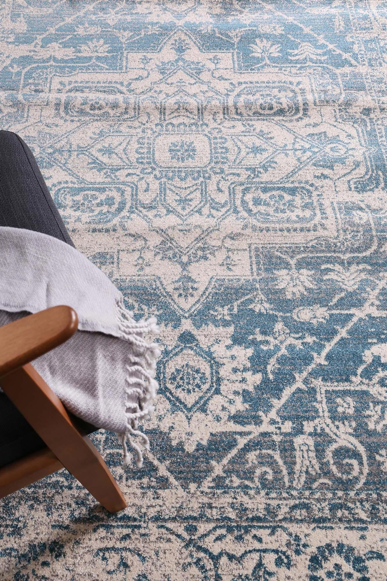 delicate-audrey-ivory-blue-rug 80x300 - Cosy Abode