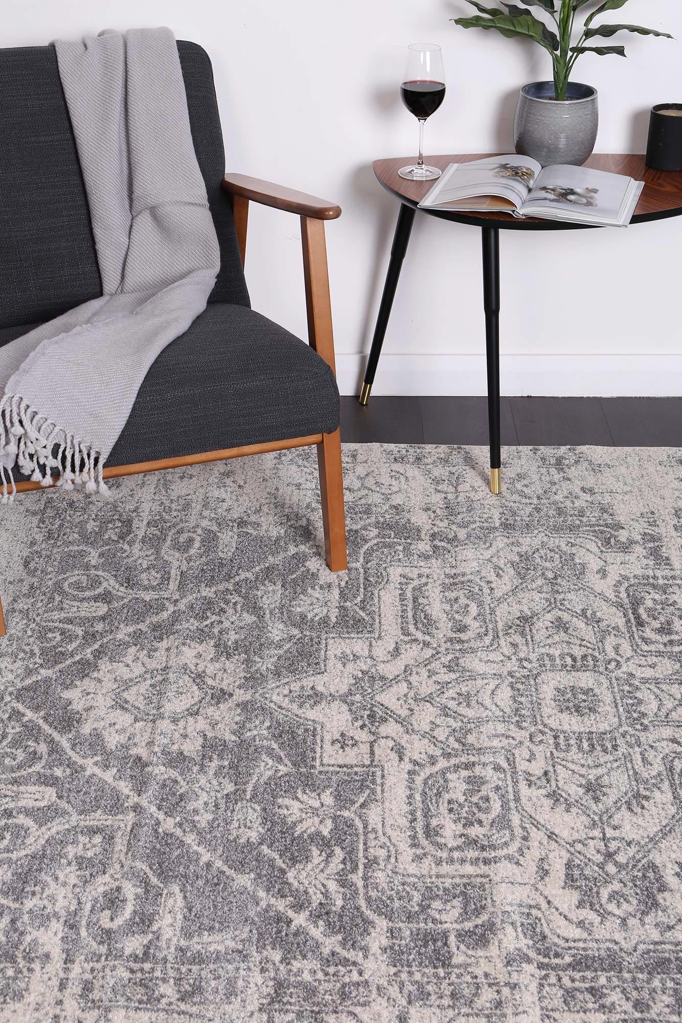 delicate-audrey-ivory-grey-rug 80x300 - Cosy Abode