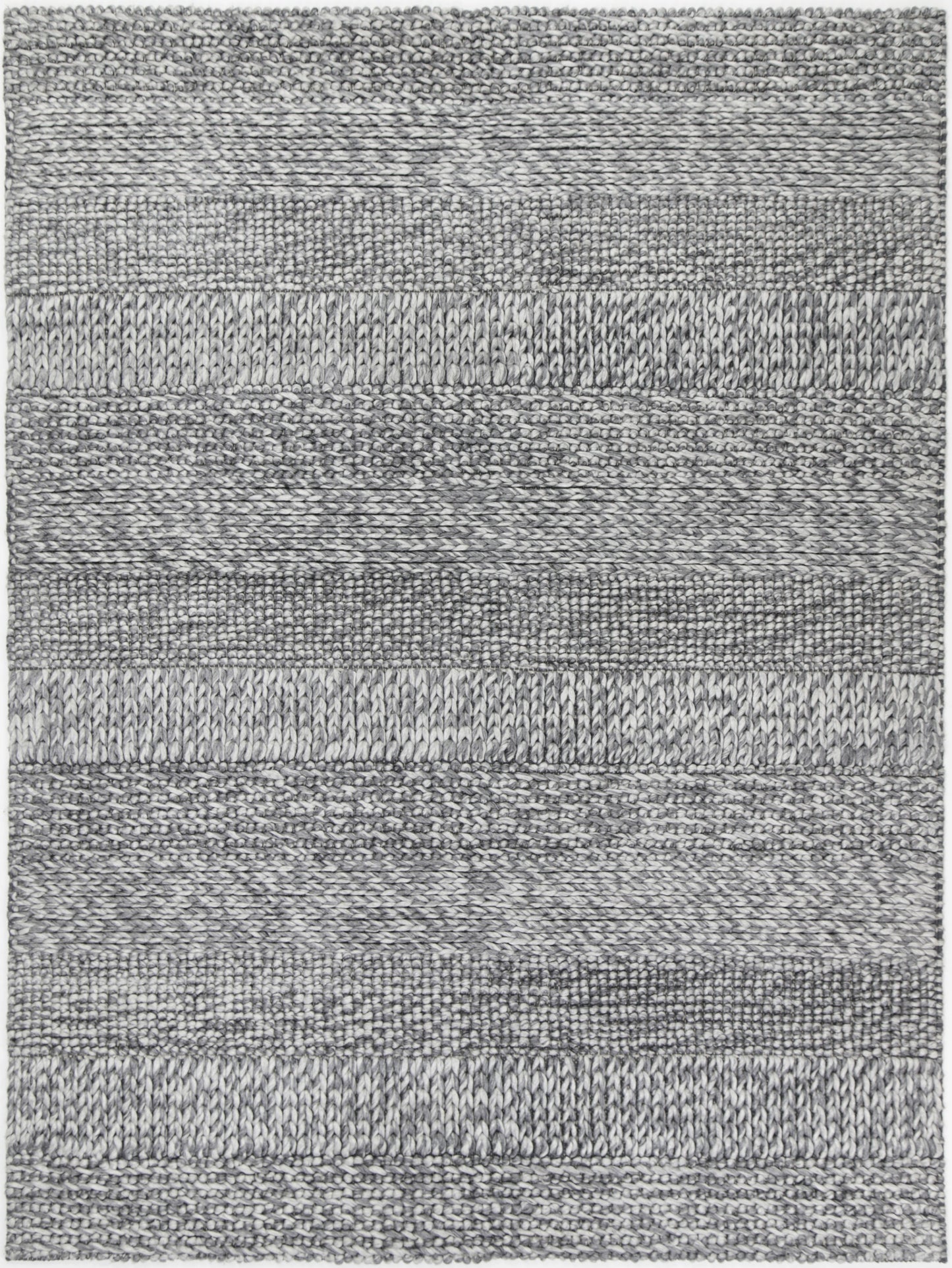 Harlow Grace Charcoal Wool Blend Rug 160x230 - Cosy Abode