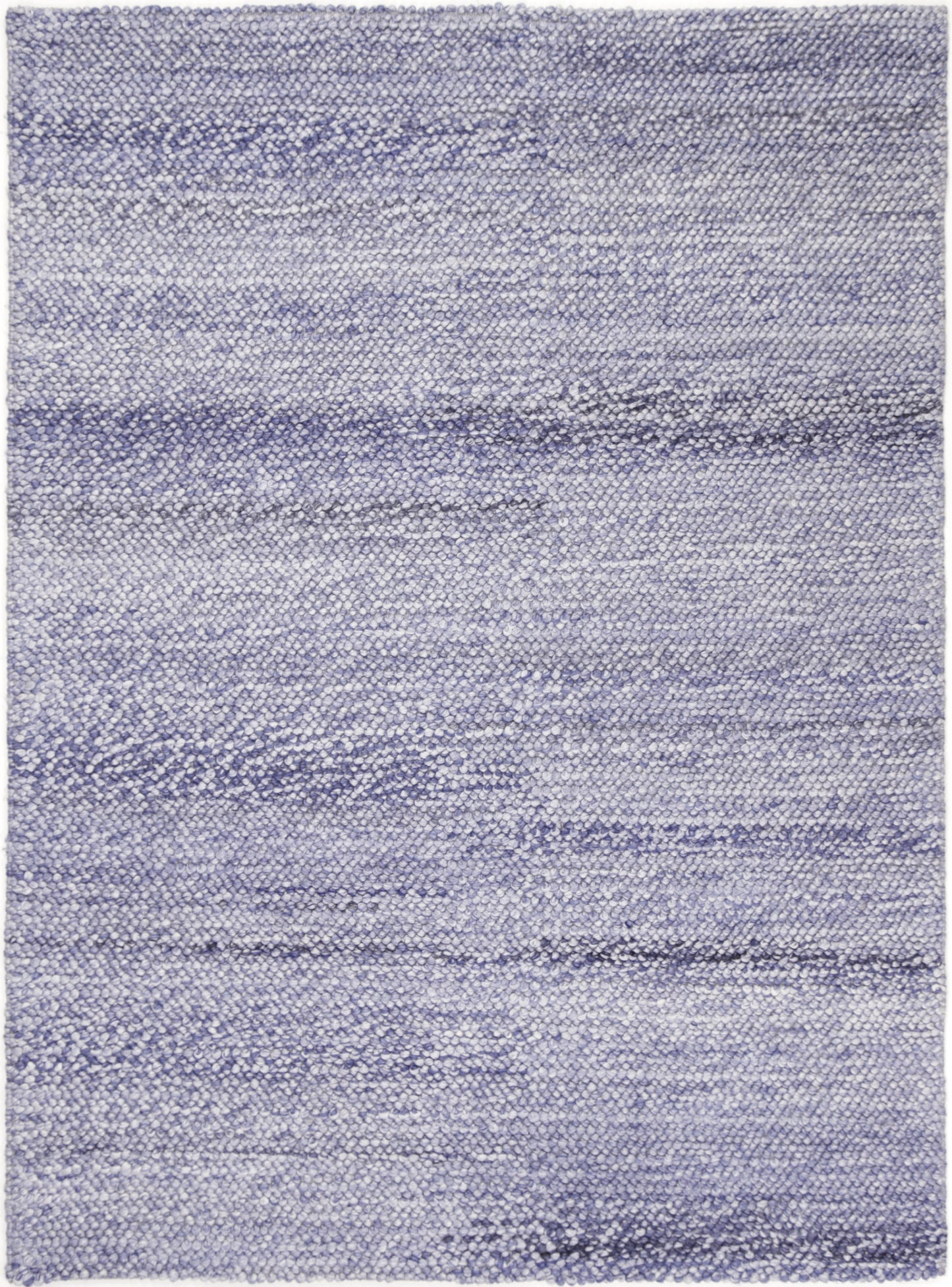 Harlow Loopy Blue Wool Blend Rug 160x230 - Cosy Abode