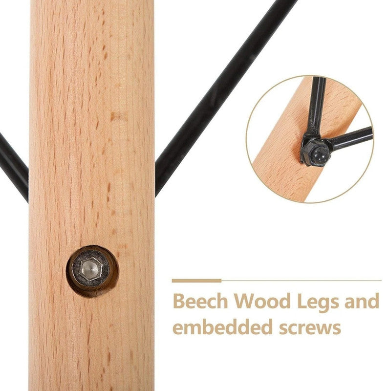 Round Kitchen Table for 2-4 People 80cm diameter - MDF & Wood - Cosy Abode