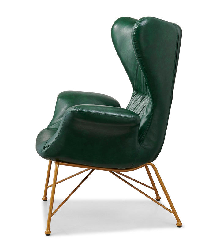 Vintage Butterfly Armchair with Gold Steel Legs Green - Cosy Abode