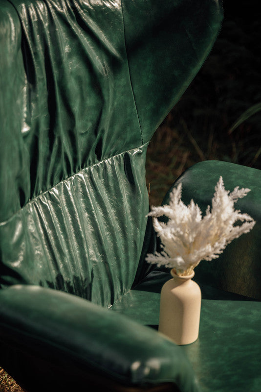 Vintage Butterfly Armchair with Gold Steel Legs Green - Cosy Abode