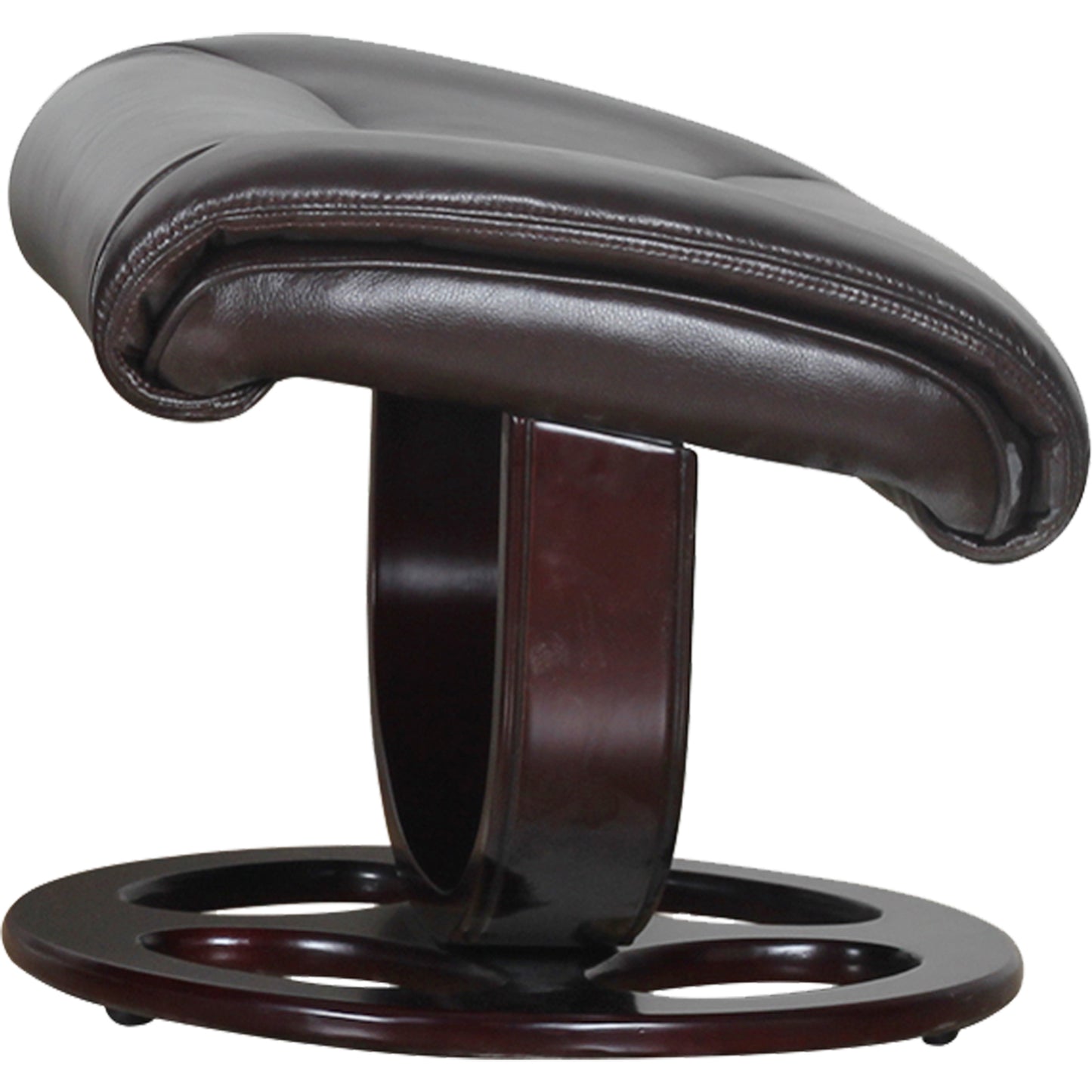 Julio Faux Leather Premium Reclining Lounge Arm Chair w/ Ottoman Swivel Sofa - Cosy Abode