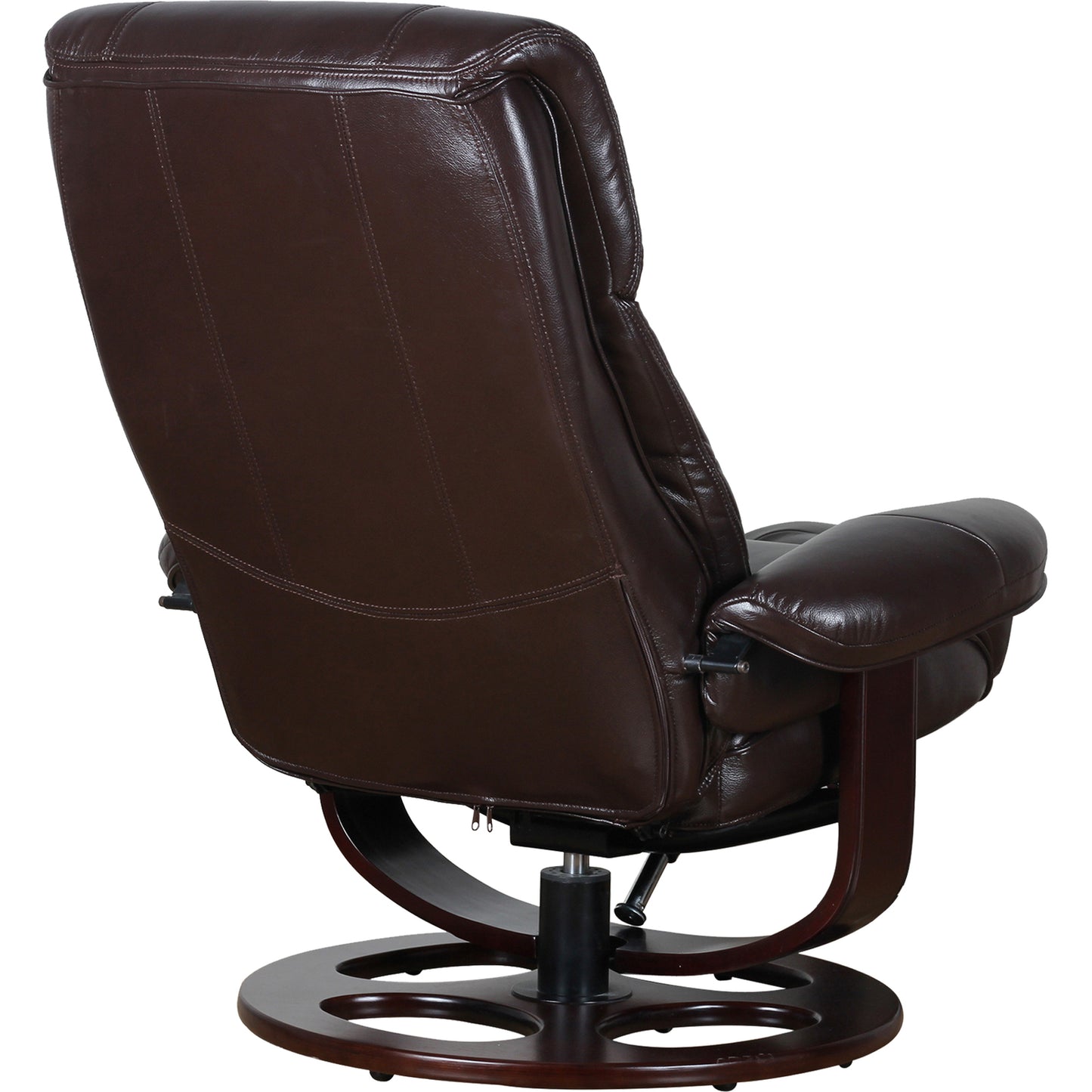 Julio Faux Leather Premium Reclining Lounge Arm Chair w/ Ottoman Swivel Sofa - Cosy Abode