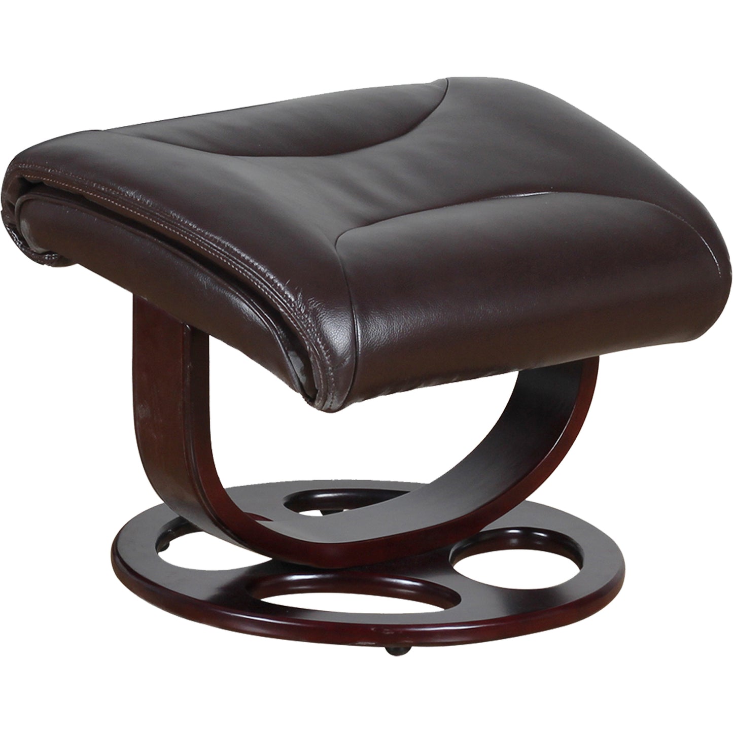 Julio Faux Leather Premium Reclining Lounge Arm Chair w/ Ottoman Swivel Sofa - Cosy Abode