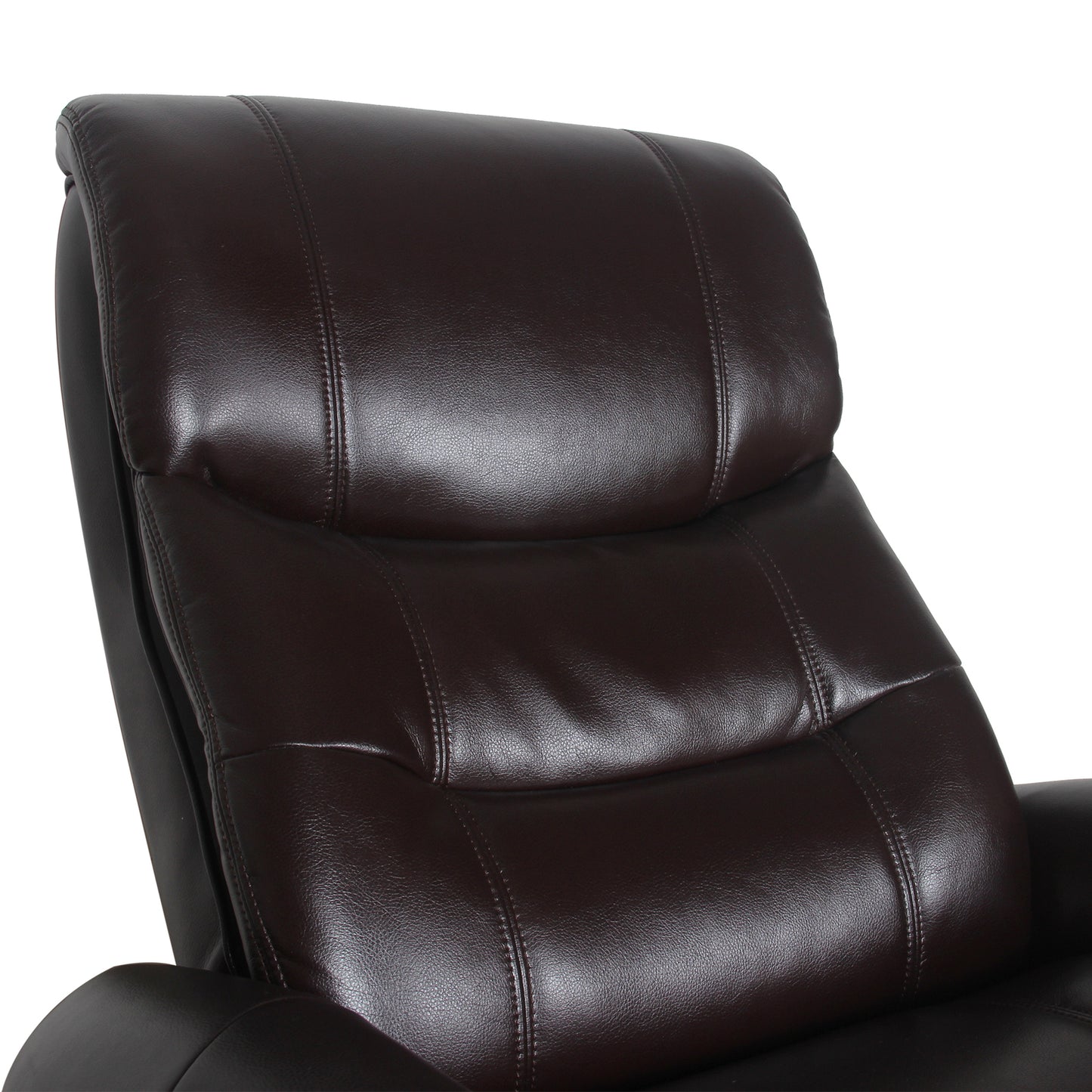 Julio Faux Leather Premium Reclining Lounge Arm Chair w/ Ottoman Swivel Sofa - Cosy Abode